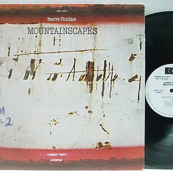 レコードメイン画像：極美盤 白プロモ USオリジナル BARRE PHILLIPS Mountainscapes ('76 ECM) WHITE PROMO LP | John Surman, Stu Martin, John Abercrombie