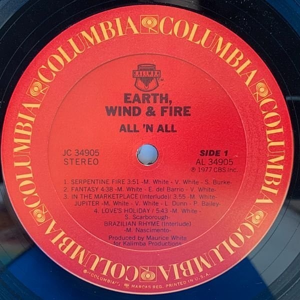 EARTH WIND & FIRE / All 'N All (LP) / Columbia | WAXPEND RECORDS
