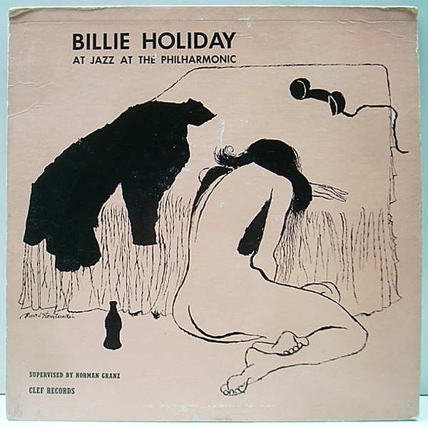 レコードメイン画像：レア 10 オリジナル BILLIE HOLIDAY At Jazz At The Philharmonic ('54 Clef) JATP ライヴ 名盤 | DAVID STONE MARTINジャケ
