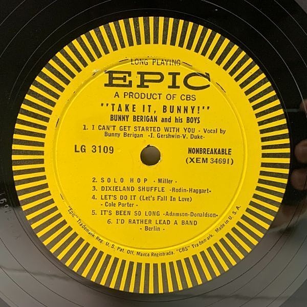 BUNNY BERIGAN / Take It Bunny (LP) / Epic | WAXPEND RECORDS