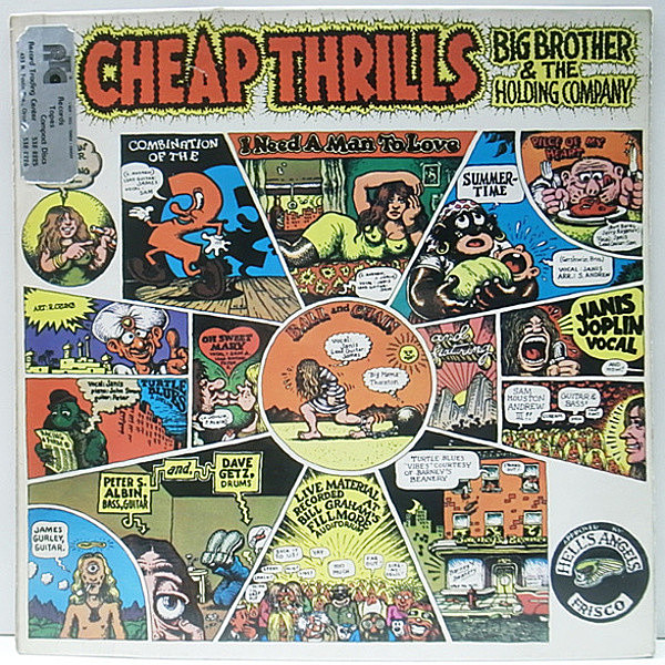 レコードメイン画像：レア!! MONO 1st橙 UKオリジナル BIG BROTHER & THE HOLDING CO. Cheap Thrills ('68 CBS) JANIS JOPLIN 最高傑作 英国 モノラル LP