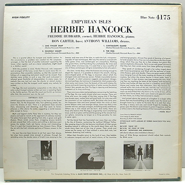 HERBIE HANCOCK / Empyrean Isles (LP) / Blue Note | WAXPEND RECORDS