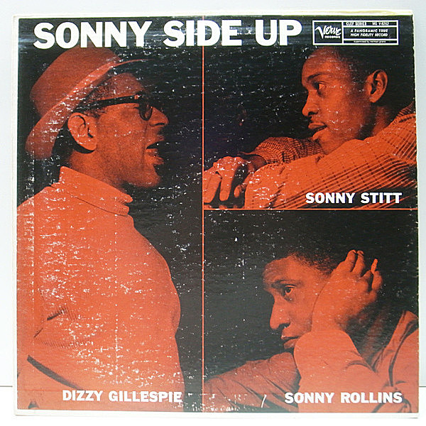 レコードメイン画像：良好!! MONO 1stトランペッター 深溝 USオリジナル『Sonny Side Up』DIZZY GILLESPIE / SONNY STITT / SONNY ROLLINS (Verve MG V-8262)