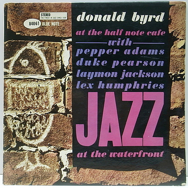 レコードメイン画像：レアな片溝・47WEST オリジナル DONALD BYRD At The Half Note Cafe, Vol. 2 (Blue Note BST 84061) RVG刻印 耳マーク