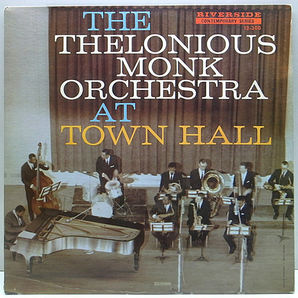 レコードメイン画像：良好品!! MONO US 完全オリジナル 初版 青スモール 深溝 THELONIOUS MONK At Town Hall ('59 Riverside) Donald Byrd, Charlie Rouse ほか