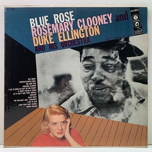 レコードメイン画像：良好盤!! MONO 初版 6eye 深溝 USオリジナル ROSEMARY CLOONEY & DUKE ELLINGTON Blue Rose ('56 Columbia) ローズマリー・クルーニー LP