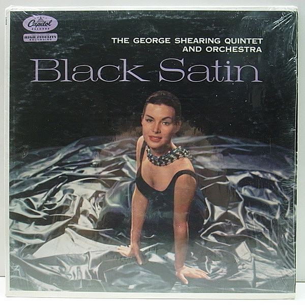 レコードメイン画像：フルシュリンク!! 美盤 MONO 虹ツヤ GEORGE SHEARING QUINTET Black Satin (Capitol) ジョージ・シアリング 美女ジャケット！US初期 LP