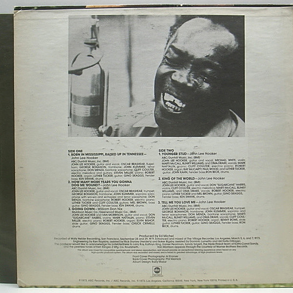 JOHN LEE HOOKER / Born In Mississippi, Raised Up In
