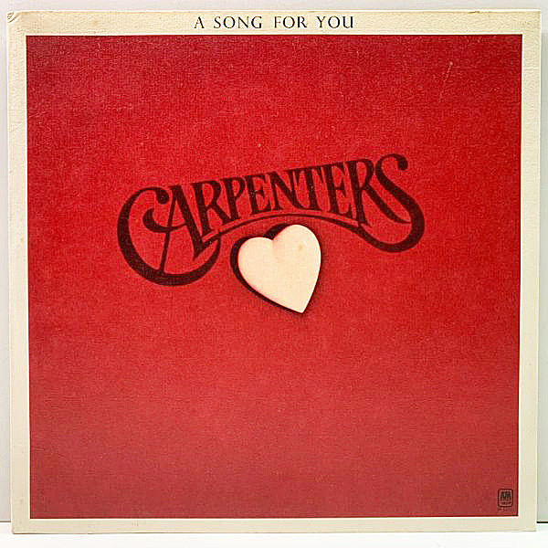 レコードメイン画像：美盤!! w./専用インナー US初期プレス CARPENTERS A Song For You (A&M) ざら紙 封筒型特殊ジャケット カーペンターズ 名盤 LP