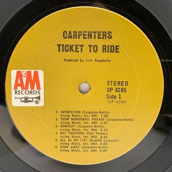 CARPENTERS / Ticket To Ride (LP) / A&M | WAXPEND RECORDS