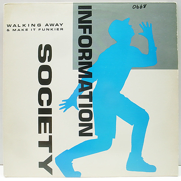 レコードメイン画像：美品!! USオリジナル INFORMATION SOCIETY Walking Away ('88 Tommy Boy) インフォメーション・ソサイエティ 33RPM. テクノ・ポップ 12"