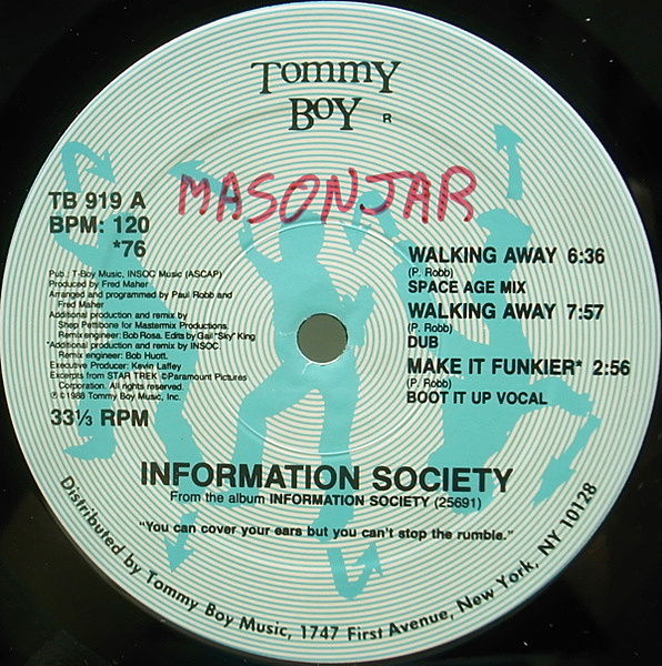 INFORMATION SOCIETY/WALKING AWAY（6曲入） INFORMATION SOCIETY/WALKING AWAY（6曲入）