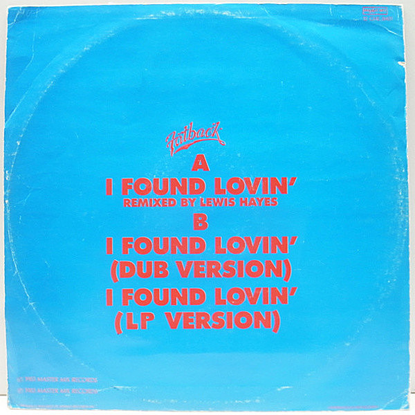 The Fatback Band – I Found Lovin' – Vinyl (12