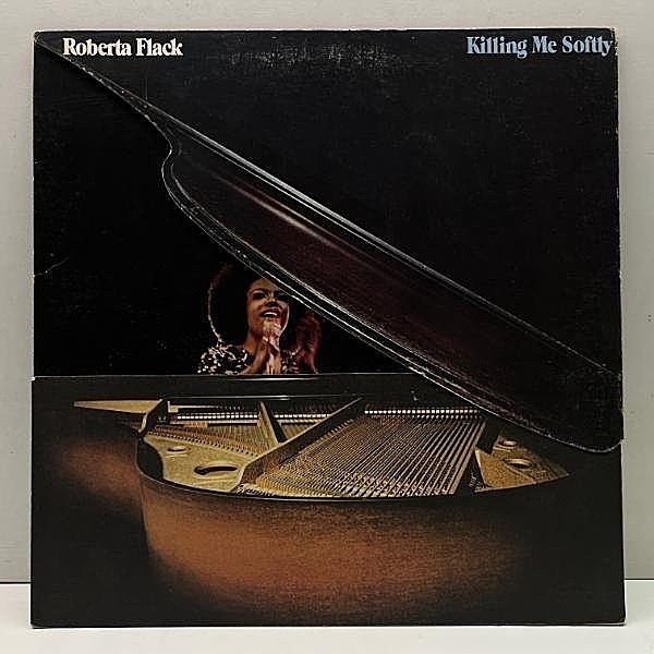 レコードメイン画像：USオリジナル 初版 BROADWAYアド ROBERTA FLACK Killing Me Softly ('73 Atlantic) 特殊・変形GFジャケット やさしく歌って 米 初回 LP