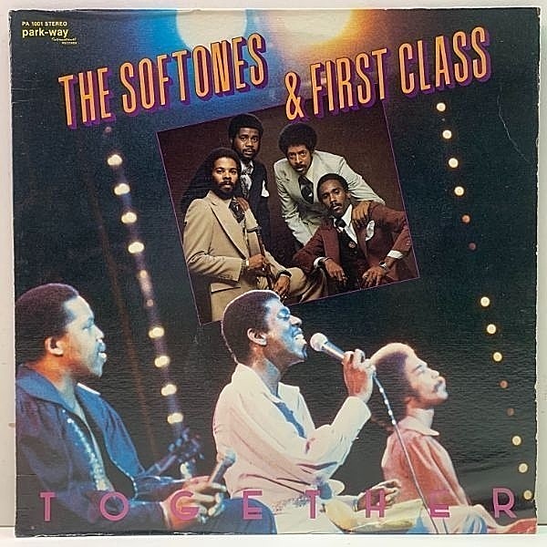 レコードメイン画像：美盤!! USオリジナル SOFTONES & FIRST CLASS Together ('79 Park Way) モダンダンサー Candy 収録 ファーストクラス／キャンディ 米 初回