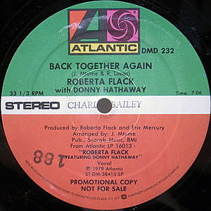 レコード画像：ROBERTA FLACK / DONNY HATHAWAY / Back Together Again