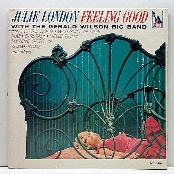 レコードメイン画像：良好!! MONO 深溝 USオリジナル JULIE LONDON Feeling Good ('65 Liberty) w/ TEDDY EDWARDS, GERALD WILSON 米モノラル 初回プレス