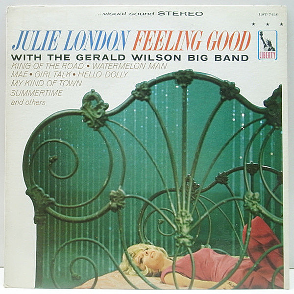 レコードメイン画像：良好!! 1st虹ツヤ USオリジナル JULIE LONDON Feeling Good ('65 Liberty) TEDDY EDWARDS, GERALD WILSON参加 ジュリー・ロンドン LP