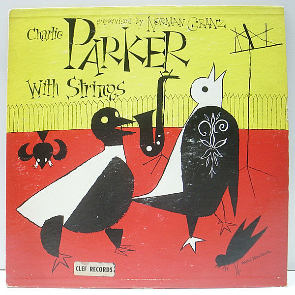 レコードメイン画像：レア 10吋 YMGスタンパー CHARLIE PARKER With Strings (Clef MG C-509) FLAT 深溝 MONO | チャーリー・パーカー 名盤