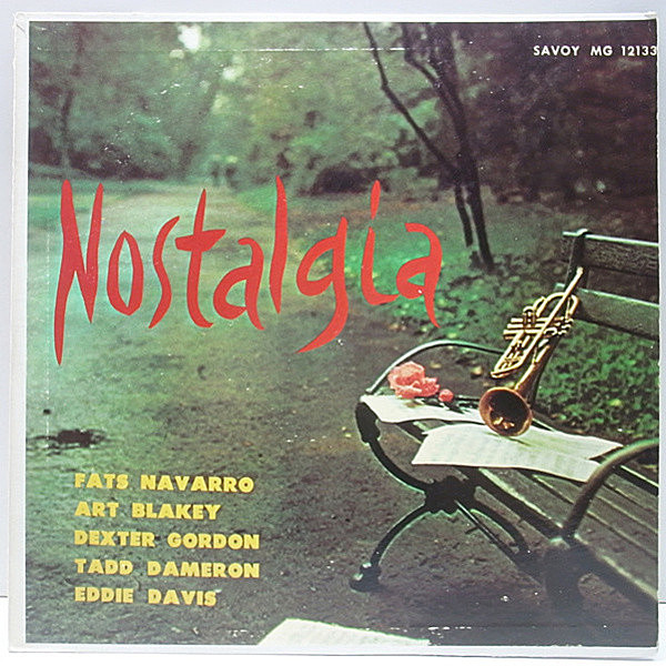 レコードメイン画像：美盤!! MONO RVG刻印 FATS NAVARRO Nostalgia (Savoy / MG-12133) モノラル 2ndマルーン CHARLIE ROUSE, DEXTER GORDON, AL HAIG