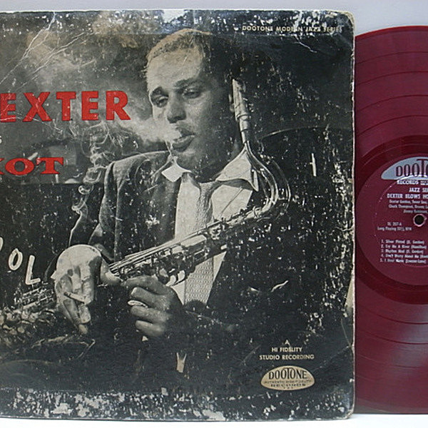 レコードメイン画像：完全オリジナル FLAT 赤盤 MONO 深溝 DEXTER GORDON Dexter Blows Hot And Cool ('55 Dootone) CARL PERKINSとの唯一の共演！入手難 激レア