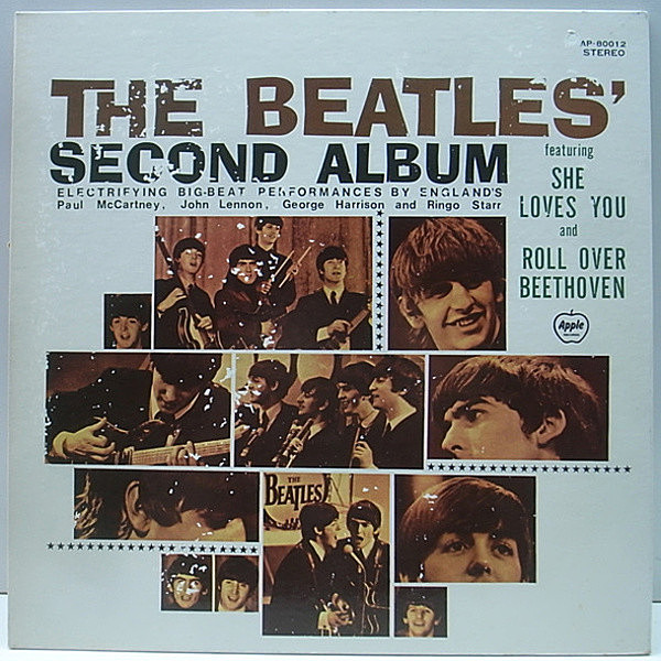 レコードメイン画像：国内 東芝 THE BEATLES The Beatles' Second Album (Apple / AP-80012) ビートルズ／セカンド・アルバム 見開き 歌詞シート 黒インナー付き