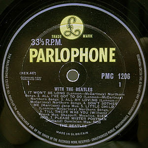 BEATLES★With The Beatles UK Y/B Parlopho