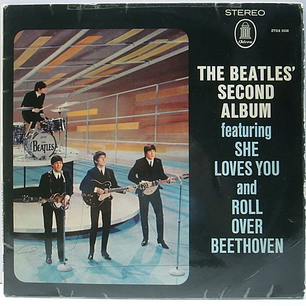 レコードメイン画像：激レア・ドイツ 輸出仕様!! 赤金ラベル 独 オリジナル THE BEATLES Second Album (Odeon ZTOX 5558) GERMANY EXPORT マト1