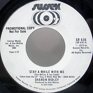 レコード画像：SHARON RIDLEY / Stay A While With Me