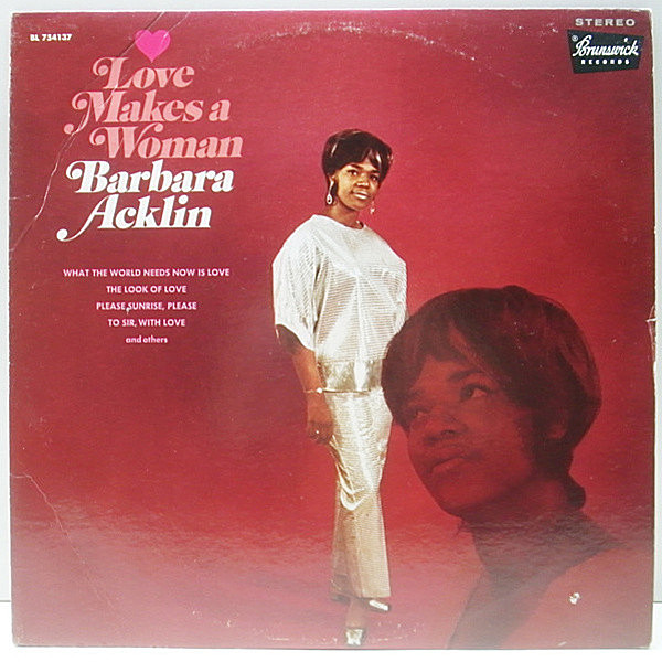 レコードメイン画像：美盤!! USオリジナル BARBARA ACKLIN Love Makes A Woman ('68 Brunswick) バーバラ・アクリン／デビュー・1st アルバム