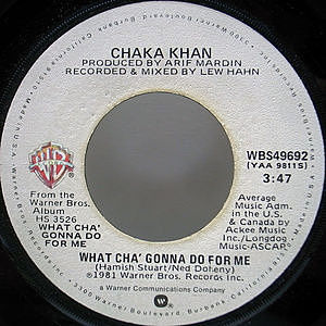 レコード画像：CHAKA KHAN / What Cha' Gonna Do For Me