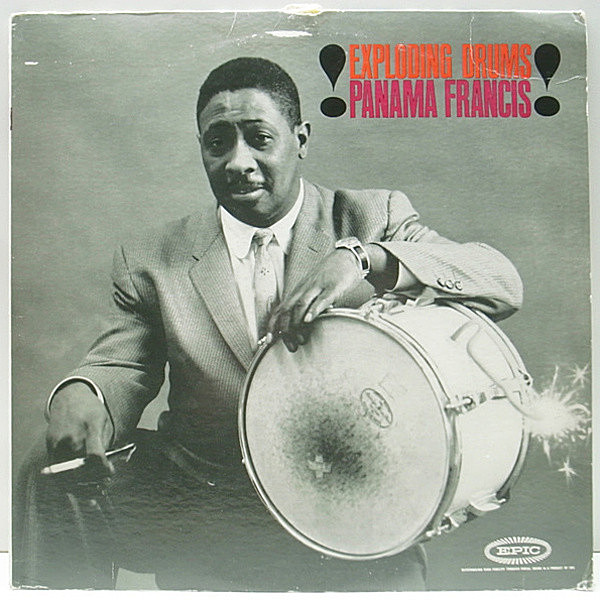 レコードメイン画像：美盤!! プロモ MONO 1stストロボ USオリジナル PANAMA FRANCIS Exploding Drums ('59 Epic) 怒涛のジャイヴ・ドラムブレイク DRUM BREAK
