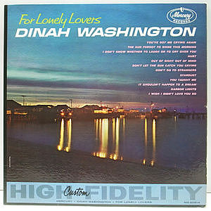 レコード画像：DINAH WASHINGTON / For Lonely Lovers