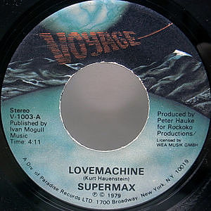 レコード画像：SUPERMAX / Lovemachine