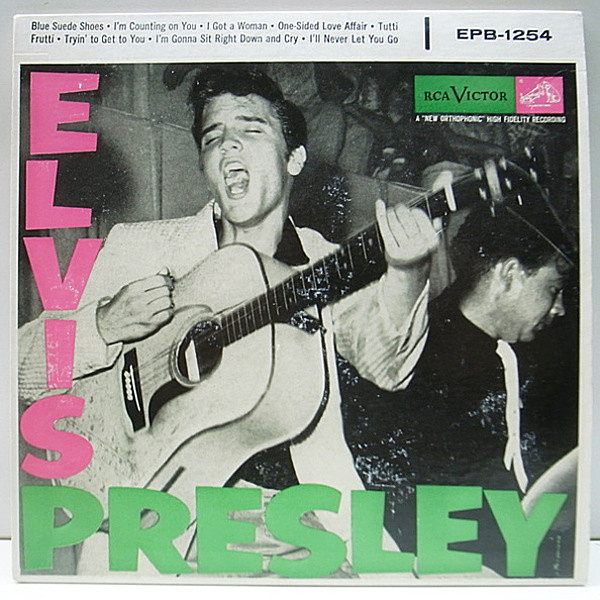 レコードメイン画像：入手難!! 2枚組 ELVIS PRESLEY Same／1st デビュー DOUBLE EP 7インチ (RCA EPB-1254) 45RPM. エルヴィス・プレスリー 激レア