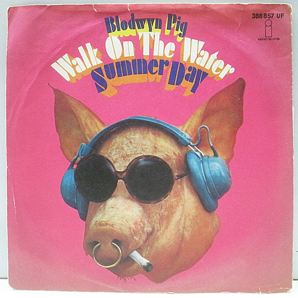 レコードメイン画像：レア P.S付き 7インチ GERMANY 独 オリジナル BLODWYN PIG Walk On The Water ('69 Island) 初回Pinkラベ | JETHRO TULL／Mick Abrahams