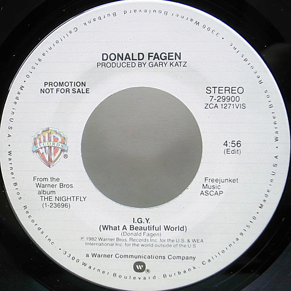 DONALD FAGEN / I.G.Y. (7) / Warner Bros. | WAXPEND RECORDS