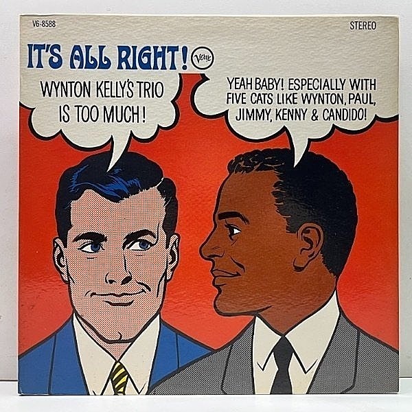 レコードメイン画像：Cut無し!美品! VANGELDER刻印 USオリジナル WYNTON KELLY It's All Right ('64 Verve) w/ KENNY BURRELL, CANDIDO 最高にソウルフルな好演