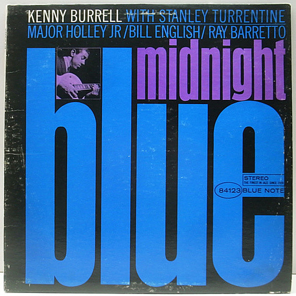 レコードメイン画像：US VANGELDER刻印あり KENNY BURRELL Midnight Blue (Blue Note BST 84123) STEREO／Liberty 2nd. -特価-