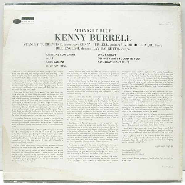 KENNY BURRELL / Midnight Blue (LP) / Blue Note | WAXPEND RECORDS
