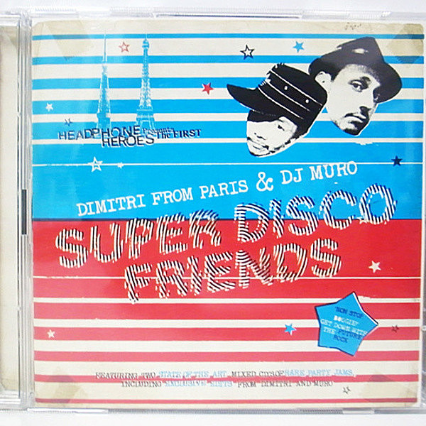 レコードメイン画像：2CD DIMITRI FROM PARIS & DJ MURO Super Disco Friends ('05 Headphone Heroes) ムロ ディミトリ・フロム・パリ／ディスコ・ブレイク・ミックス 帯付