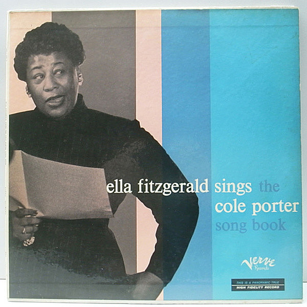 レコードメイン画像：レア ほぼ美盤 1st橙ラベ 深溝 MONO 完全オリジナル ELLA FITZGERALD Sings The Cole Porter Songbook ('56 Verve) 2LP コール・ポーター集