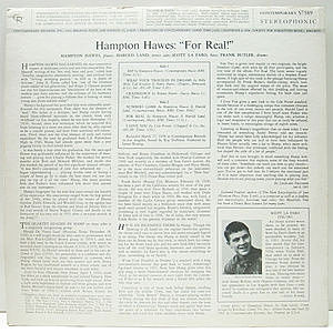 HAMPTON HAWES / For Real! (LP) / Contemporary | WAXPEND RECORDS