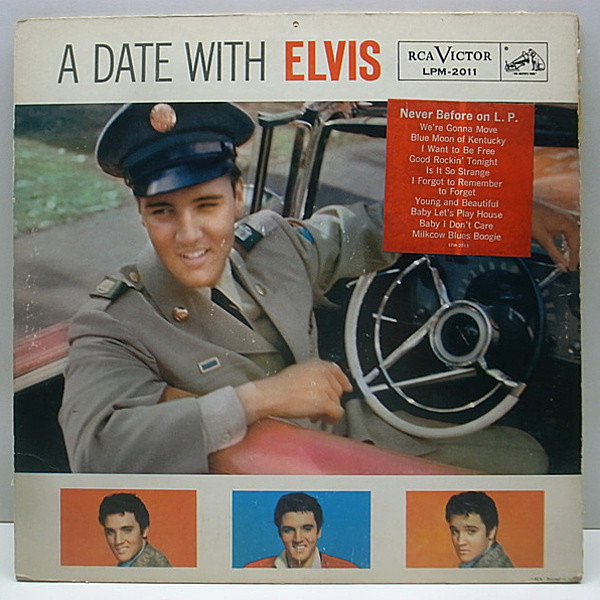 レコードメイン画像：USオリジ MONO両溝 / ELVIS PRESLEY Date with / 聴感概ね良好!!