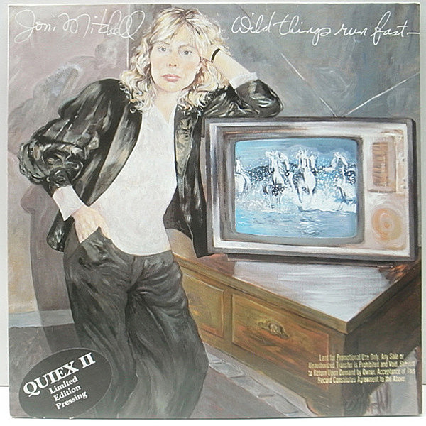 レコードメイン画像：激レア・プロモオンリー『QUIEX II』最高音質 オリジナル JONI MITCHELL Wild Things Run Fast ('82 Geffen) PROMO ONLY LP