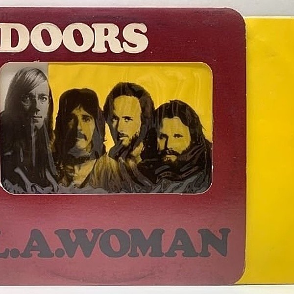 レコードメイン画像：レアな美盤!! 初版 Wマーク無し 蝶ラベ 透明フィルム USオリジナル DOORS L.A. Woman ('71 Elektra) ドアーズ／L.A.ウーマン Gimmickジャケ