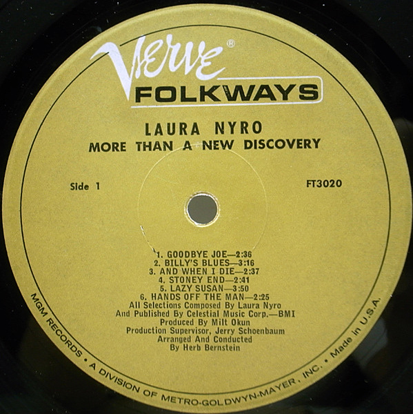 日本盤LP初版！Laura Nyro / The First Songs (More Than A New