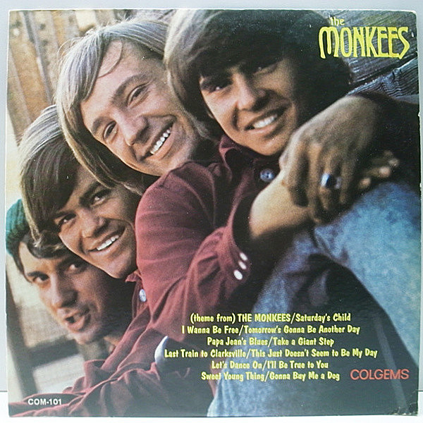 レコードメイン画像：ラベル・ジャケ共に『PAPA JEAN'S』誤植 US 完全オリジナル THE MONKEES Same／1st デビュー ('66 Colgems) モンキーズ LP レア!!