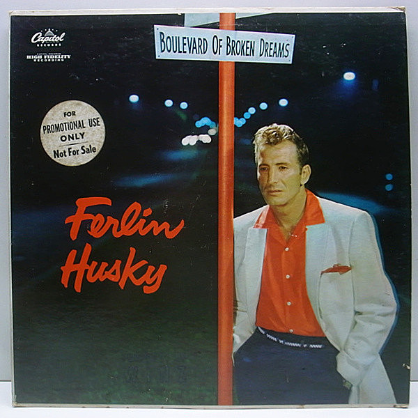 レコードメイン画像：美盤!! 黄プロモ MONO オリジナル FERLIN HUSKY Boulevard Of Broken Dreams ('57 Capitol) 別名 : Simon Crum, Terry Preston