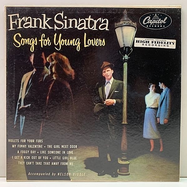 レコードメイン画像：希少 10インチ 原盤 USオリジナル FRANK SINATRA Songs For Young Lovers ('54 Capitol H-488) 初版 リング付きパープルLbl. 深溝 MONO